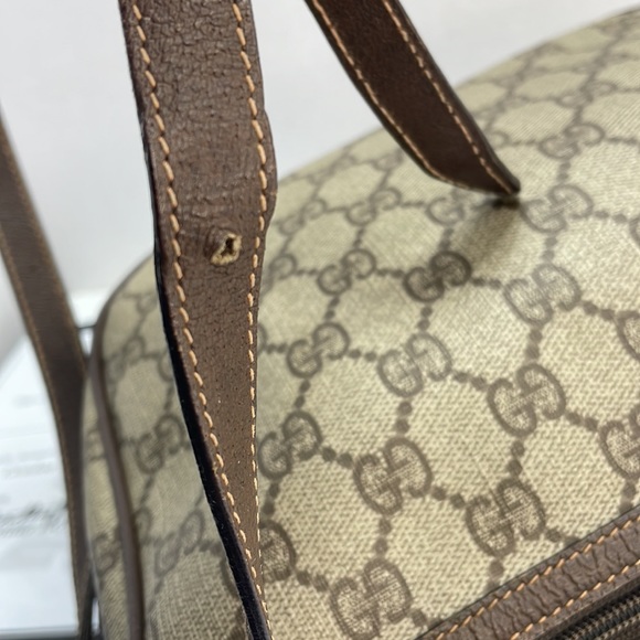 Authentic GUCCI vintage Sherry line coated canvas Crossbody bag w/ COA - Picture 9 of 13